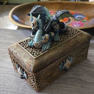 Blue Dragon Trinket Box